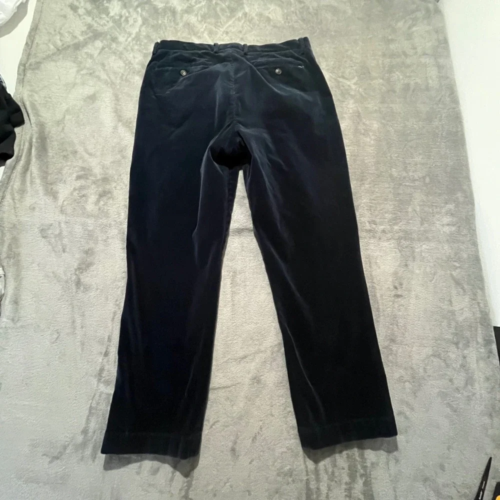 Polo Ralph Lauren Pants Mens 34x30 Navy Blue Stretch Classic Fit Corduroy